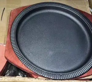 Chinese Cast Iron Sizzling Hot Plate - Round and Shape Rectangle