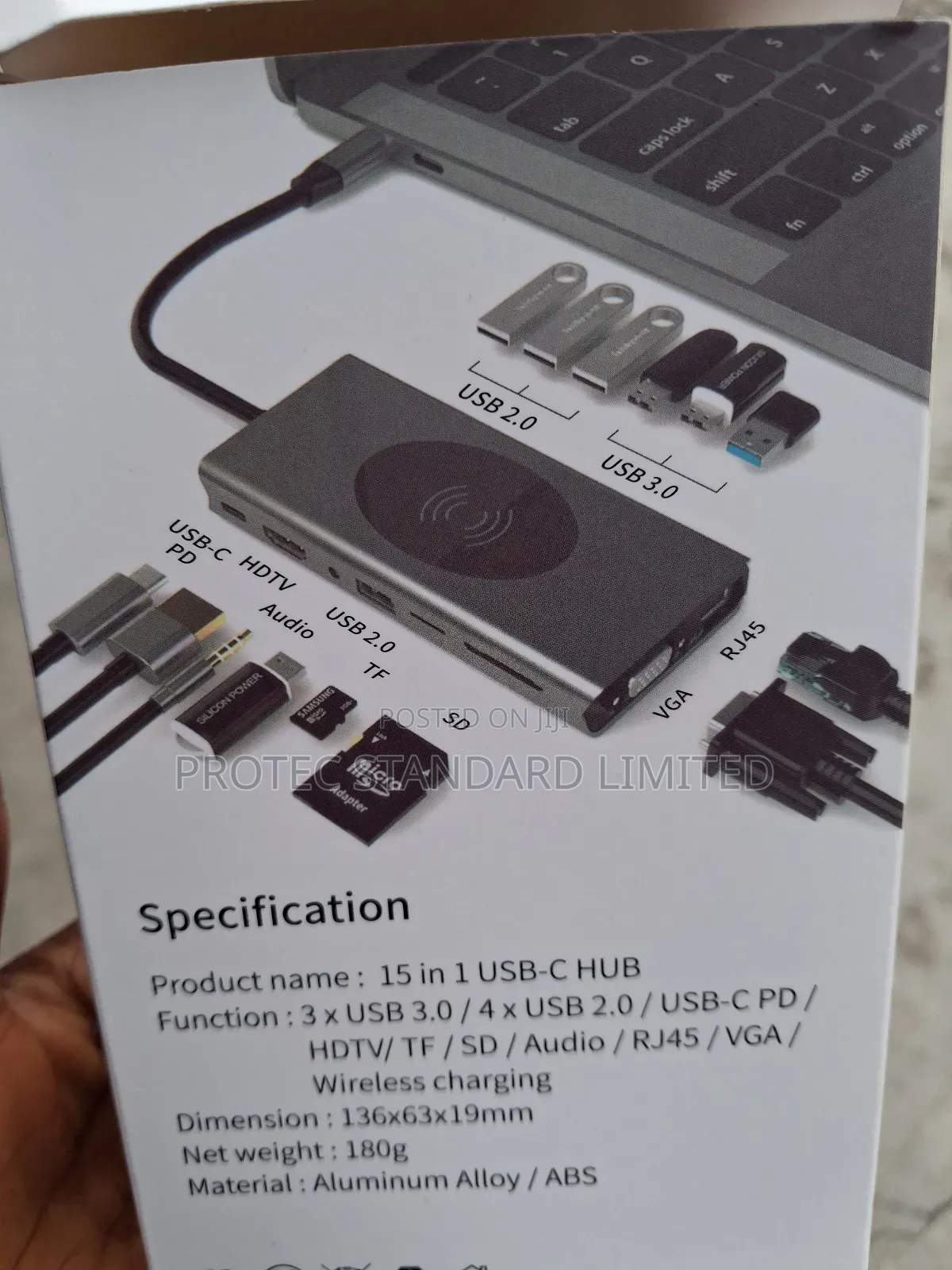 Type C to Hdmi 15 in One With Wireless Charger