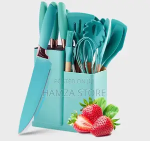 19pcs Silicone Cooking Spoon With Knives