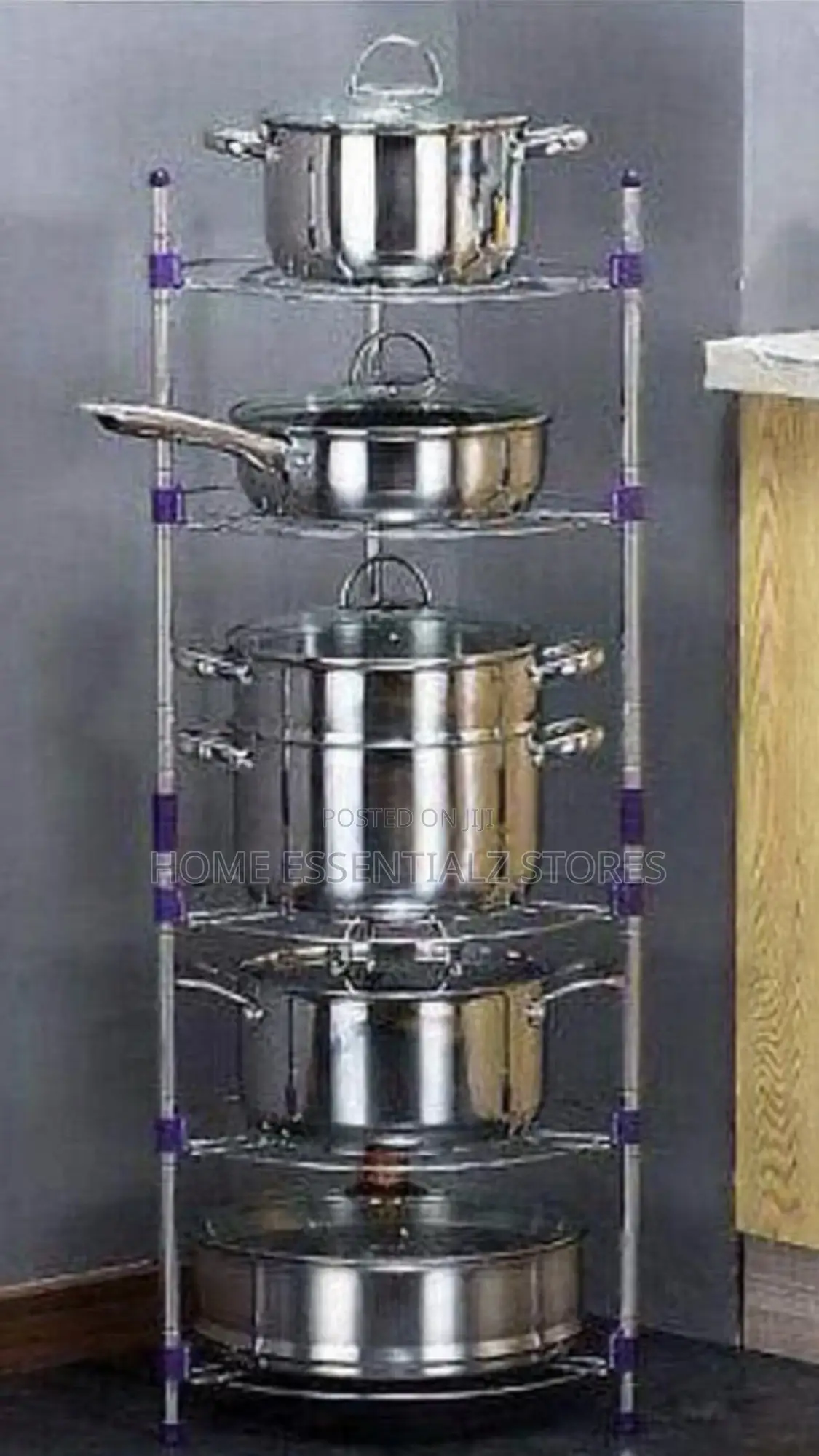 Kitchen Pots Organizer Storage Stand