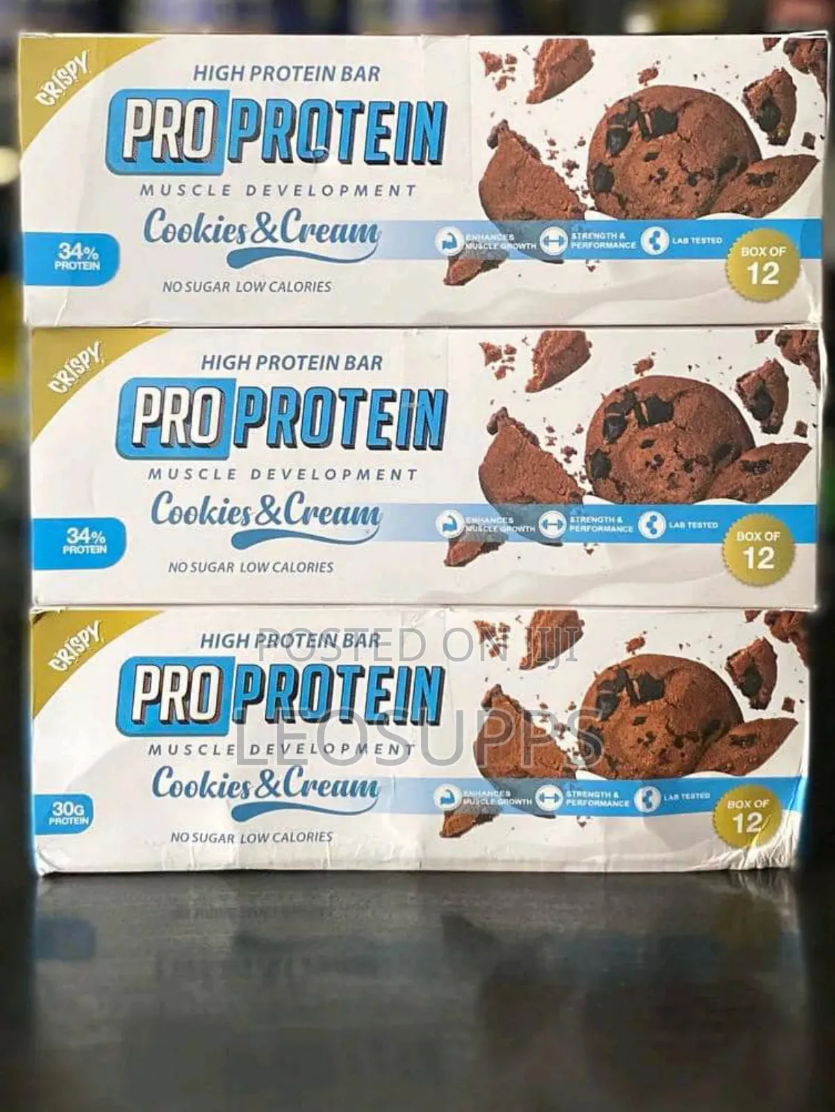 Pro Protein Bars (Whey Isolate Bars X12)
