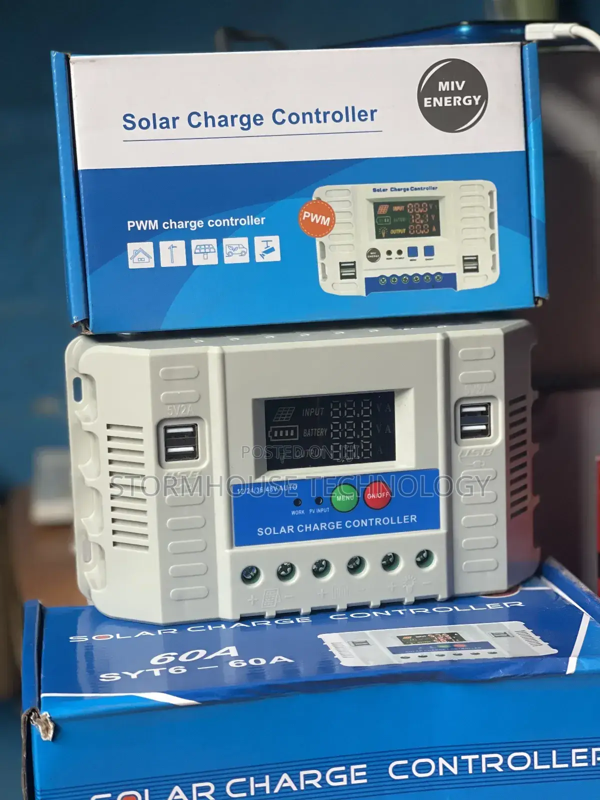 60ah Solar Charge Controller (With Display)