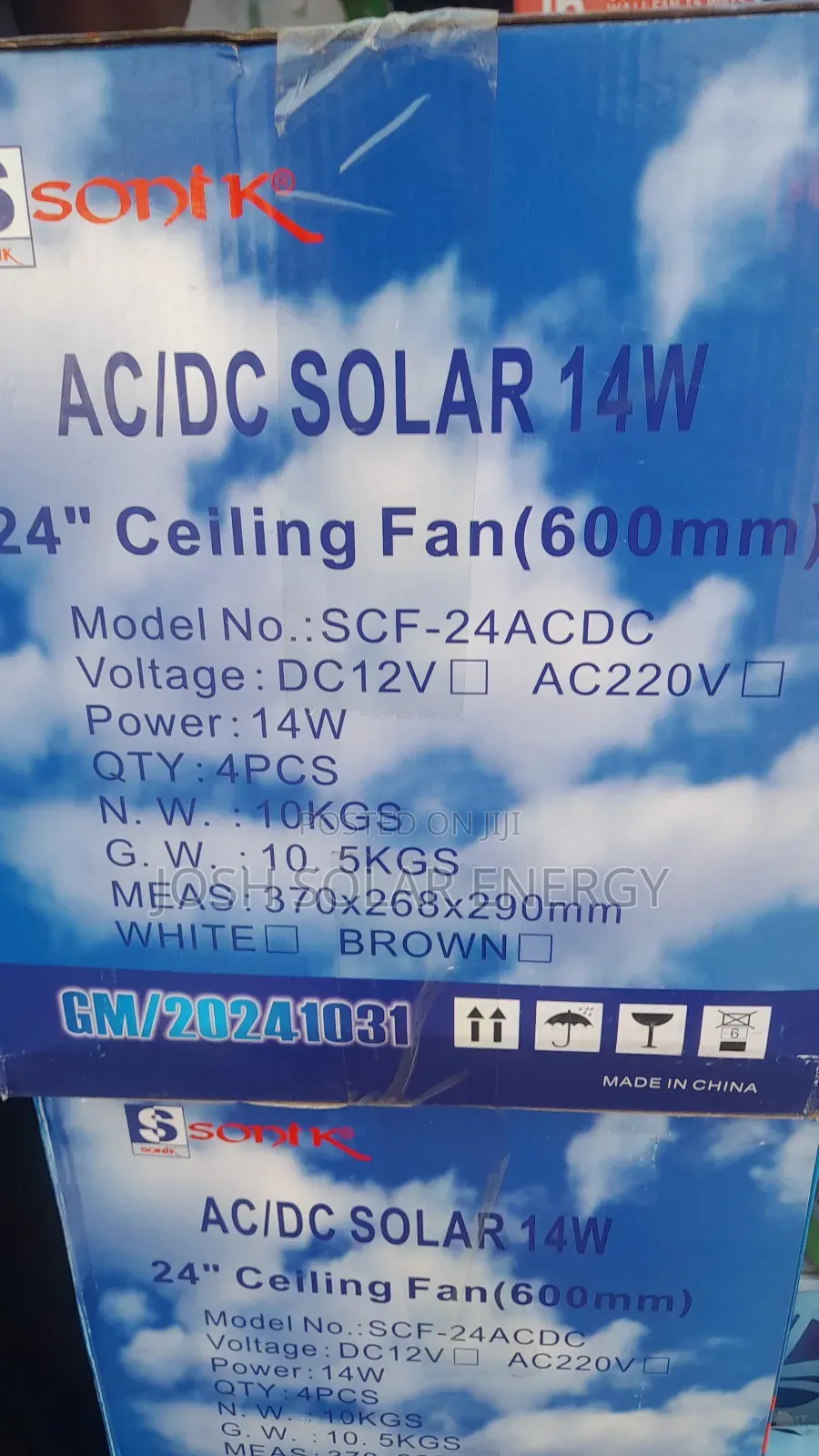 Solar Fan Ac Dc