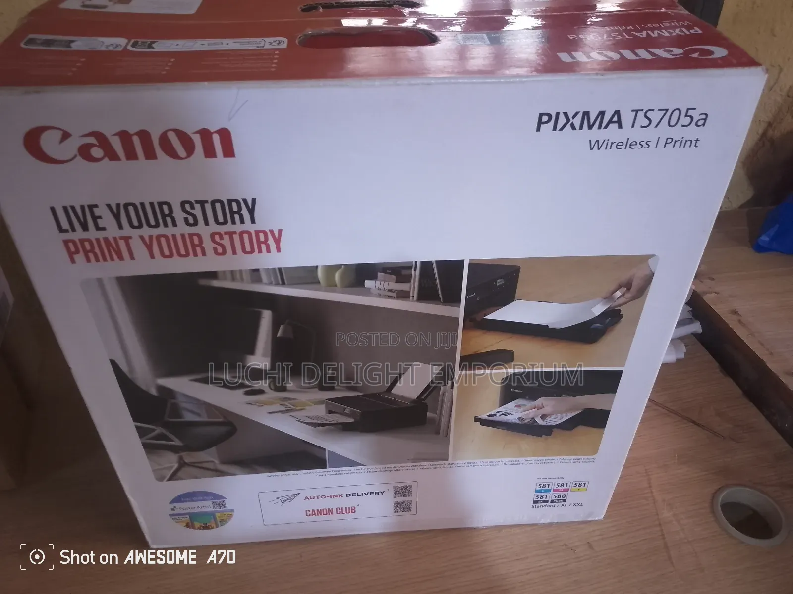 Pixma Ts705a Printer, With PVC Card