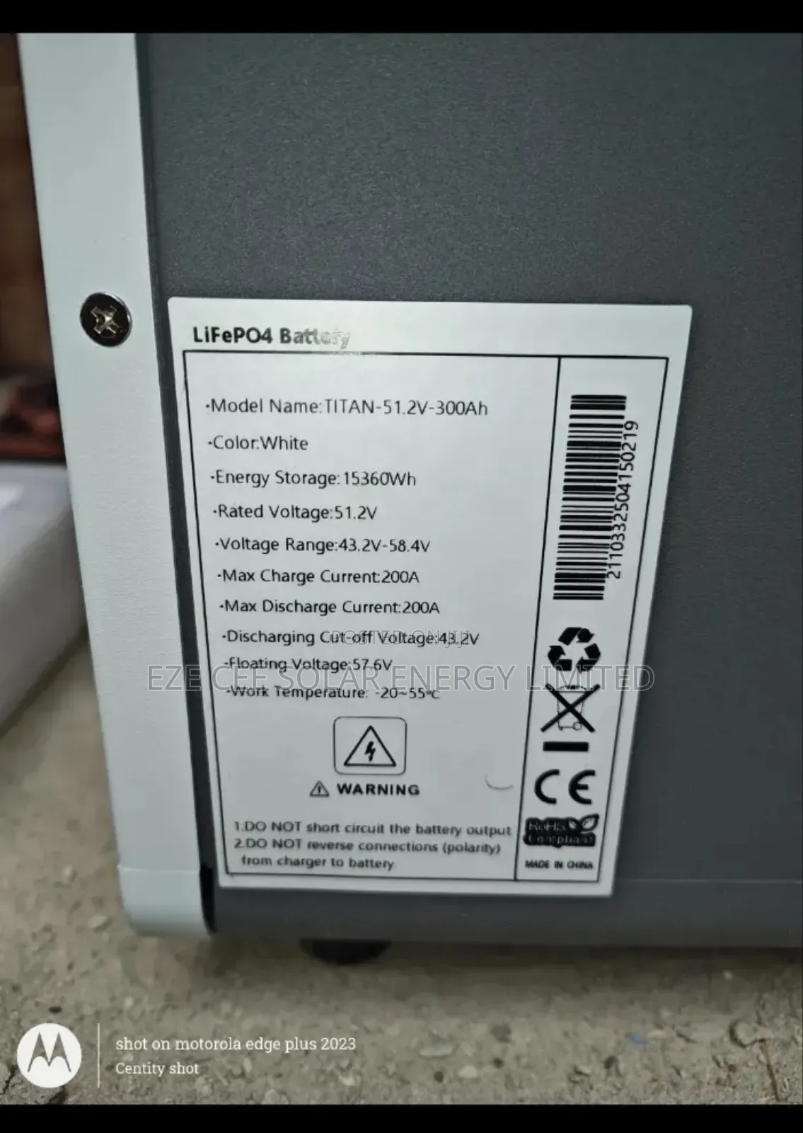 15kwh Lithium Battery