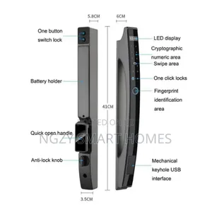 Slim Frame Aluminium Handle Lock