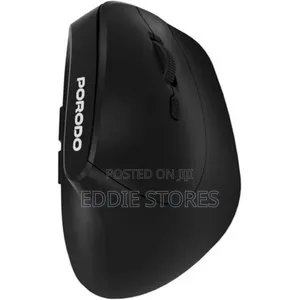 Porodo Vertical Wireless Mouse, 800 to 4000 Dpi