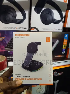 Porodo Compact Folding Wireless Charging Stand