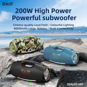 250w Super Bass Bluetooth Speaker With 48000mah Battery S89 Camo