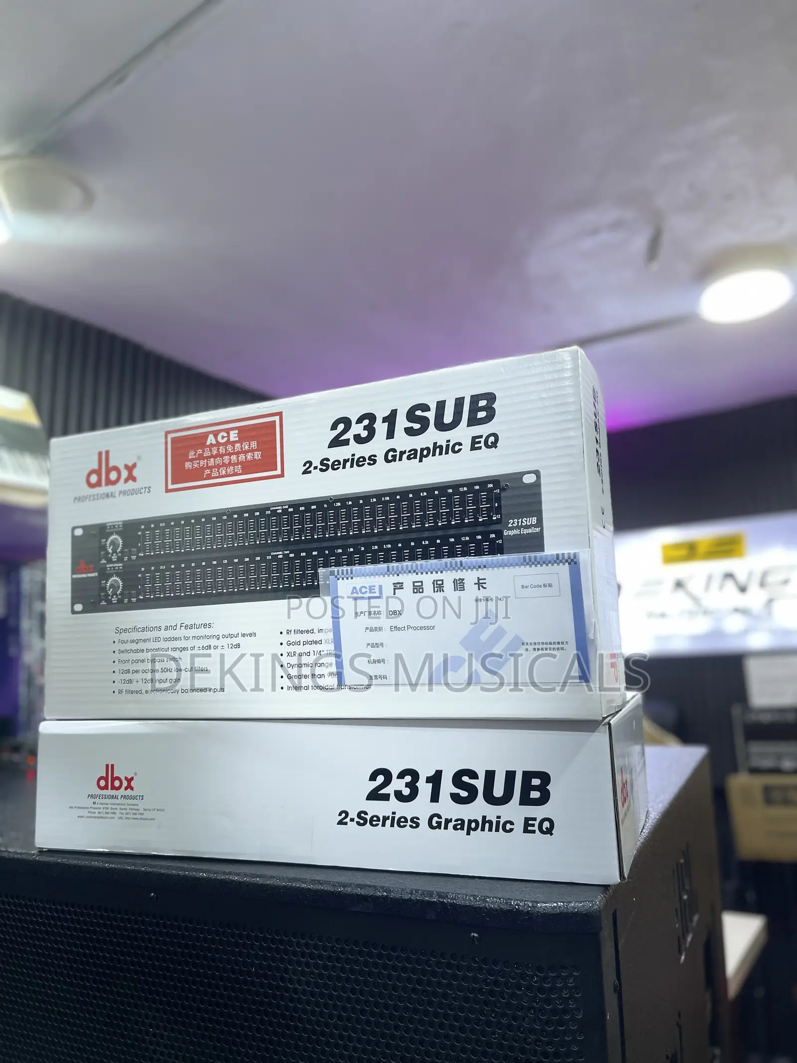 Dbx 231 Double Graphic Equalizer Sub-out