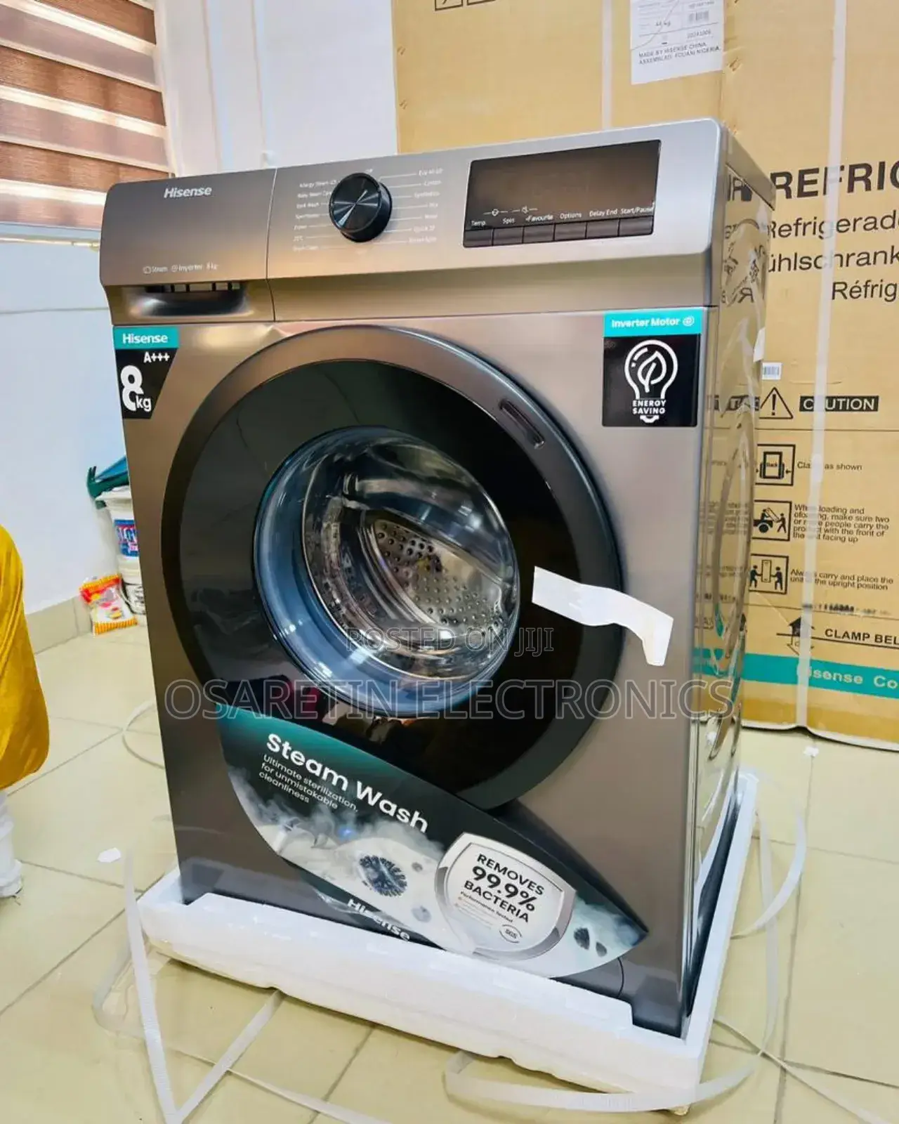 Hisense Automatic Side Loader Washing Machine 8kg