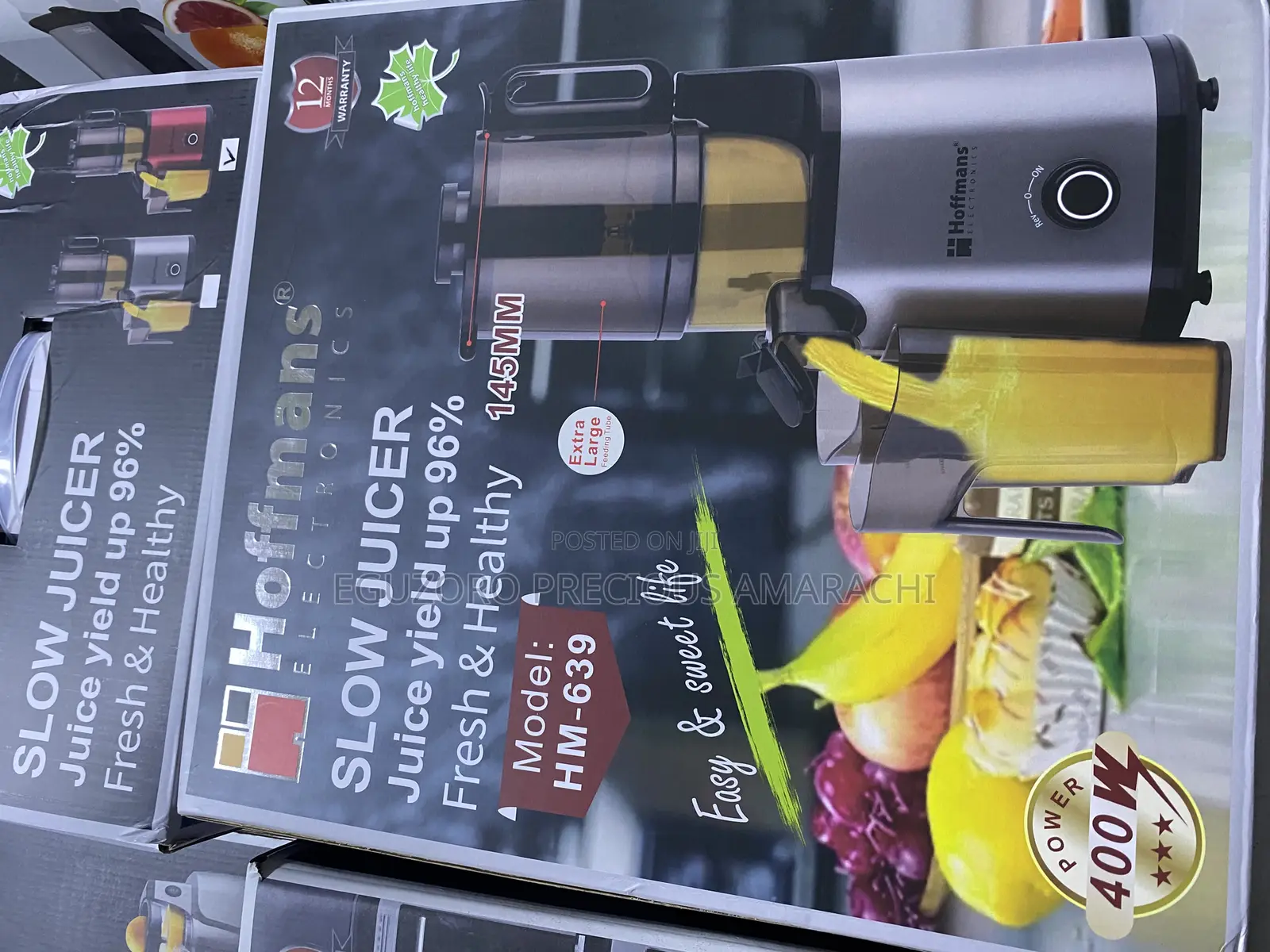 Hoffmans Slow Juicer – 400w
