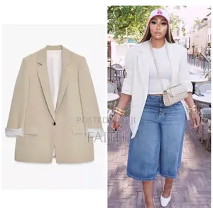 Zara Printed Sleeves Suit Jacket