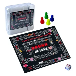 Drunk in Love Adult Couple Drinking Game With Dice Party Club Fun