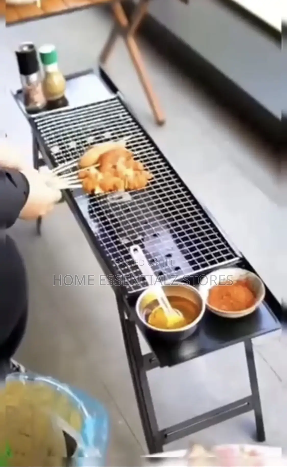 Foldable Free Stand Portable Barbecue Grill
