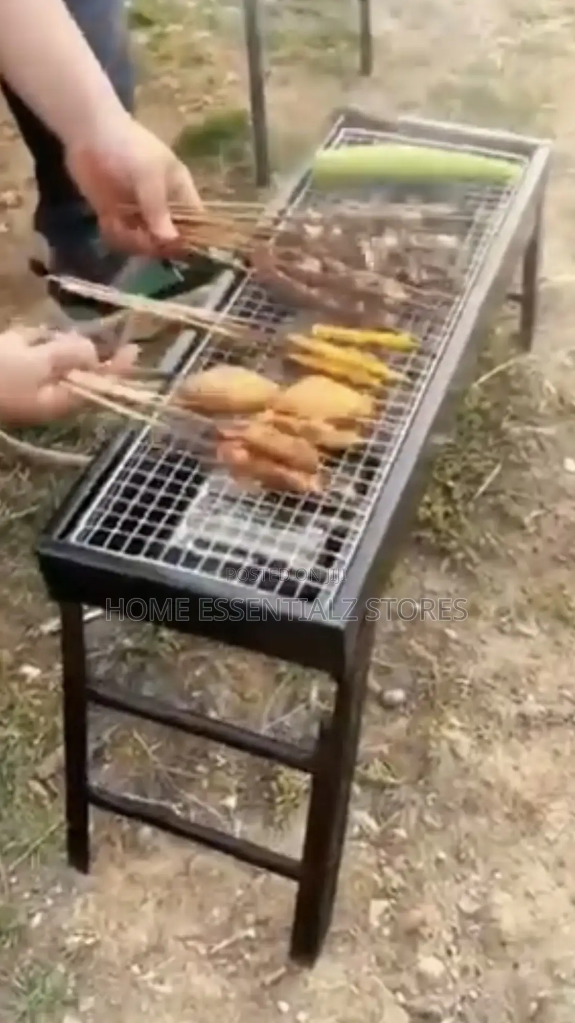 Foldable Free Stand Portable Barbecue Grill