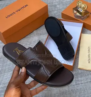 Big Louis Vuitton Luxury Slippers