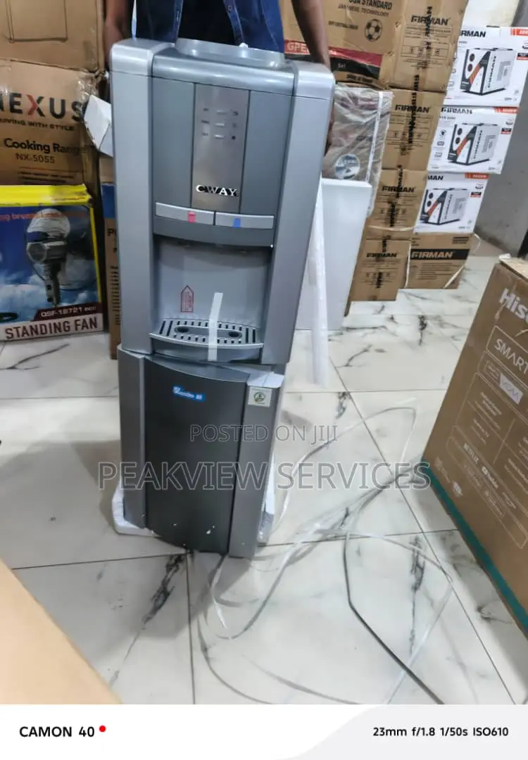 Cway Floor Standing Water Dispenser With Mini Refrigerator