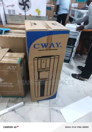 Cway Standing Water Dispenser With Cooling Storage Cabinet