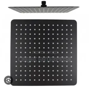 40by40 Black Shower Head