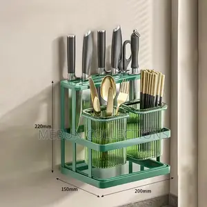 Wall Mounted Kitchen Knife And Cutlery Rack