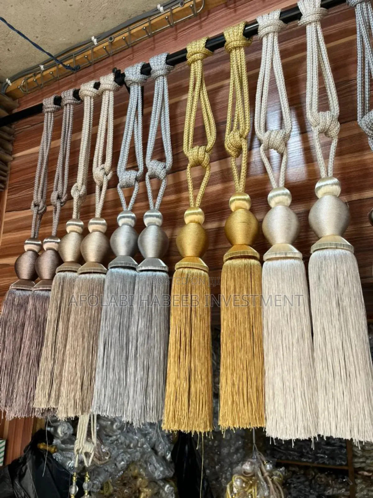 Tassel Long Rope Curtains Tie Back