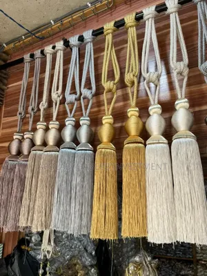 Tassel Long Rope Curtains Tie Back