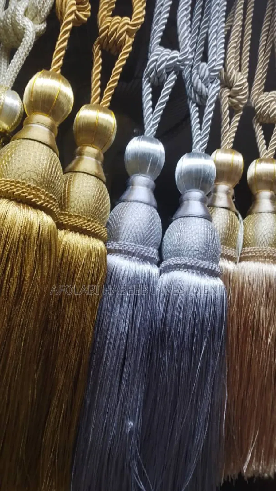 Tassel Long Rope Curtains Tie Back