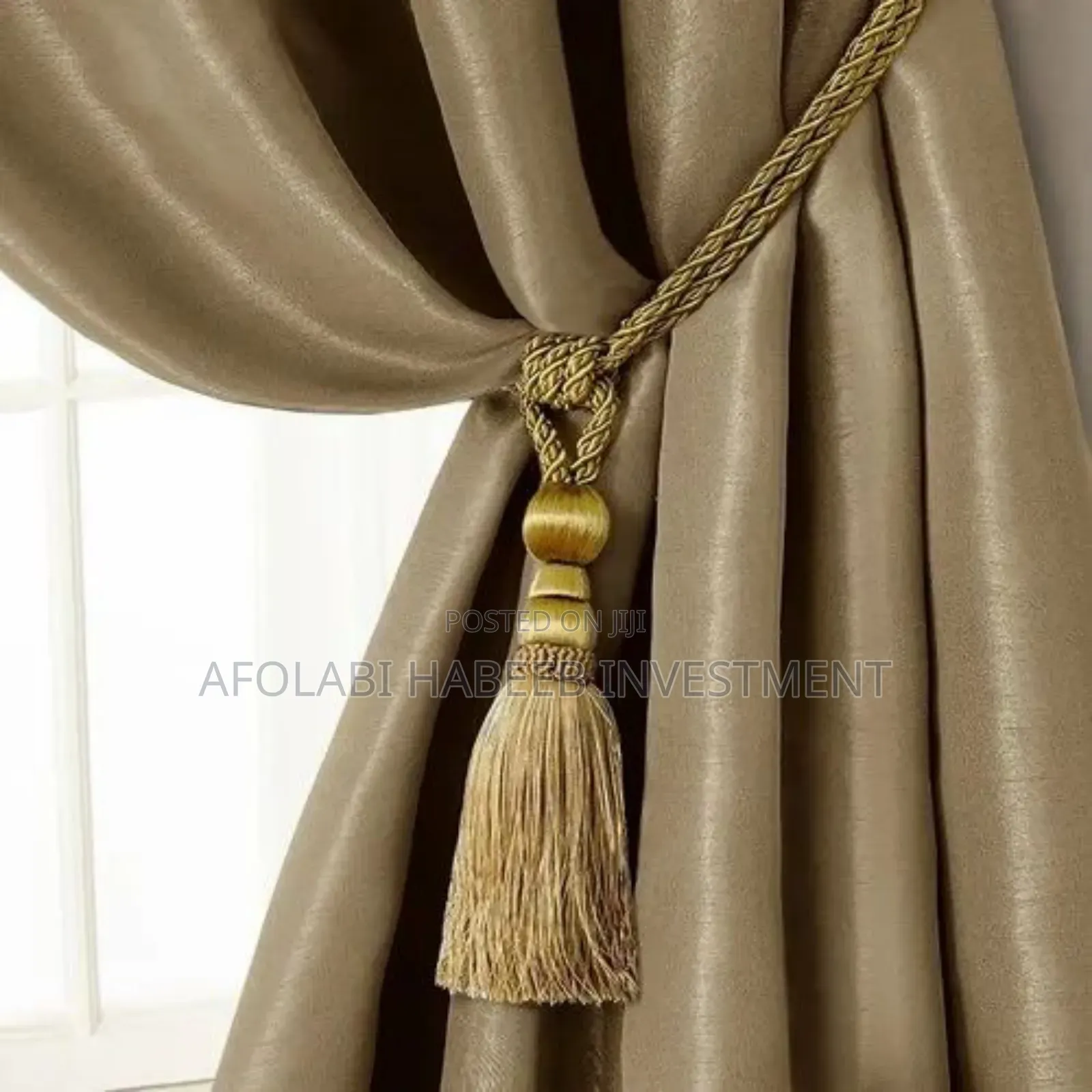 Tassel Long Rope Curtains Tie Back