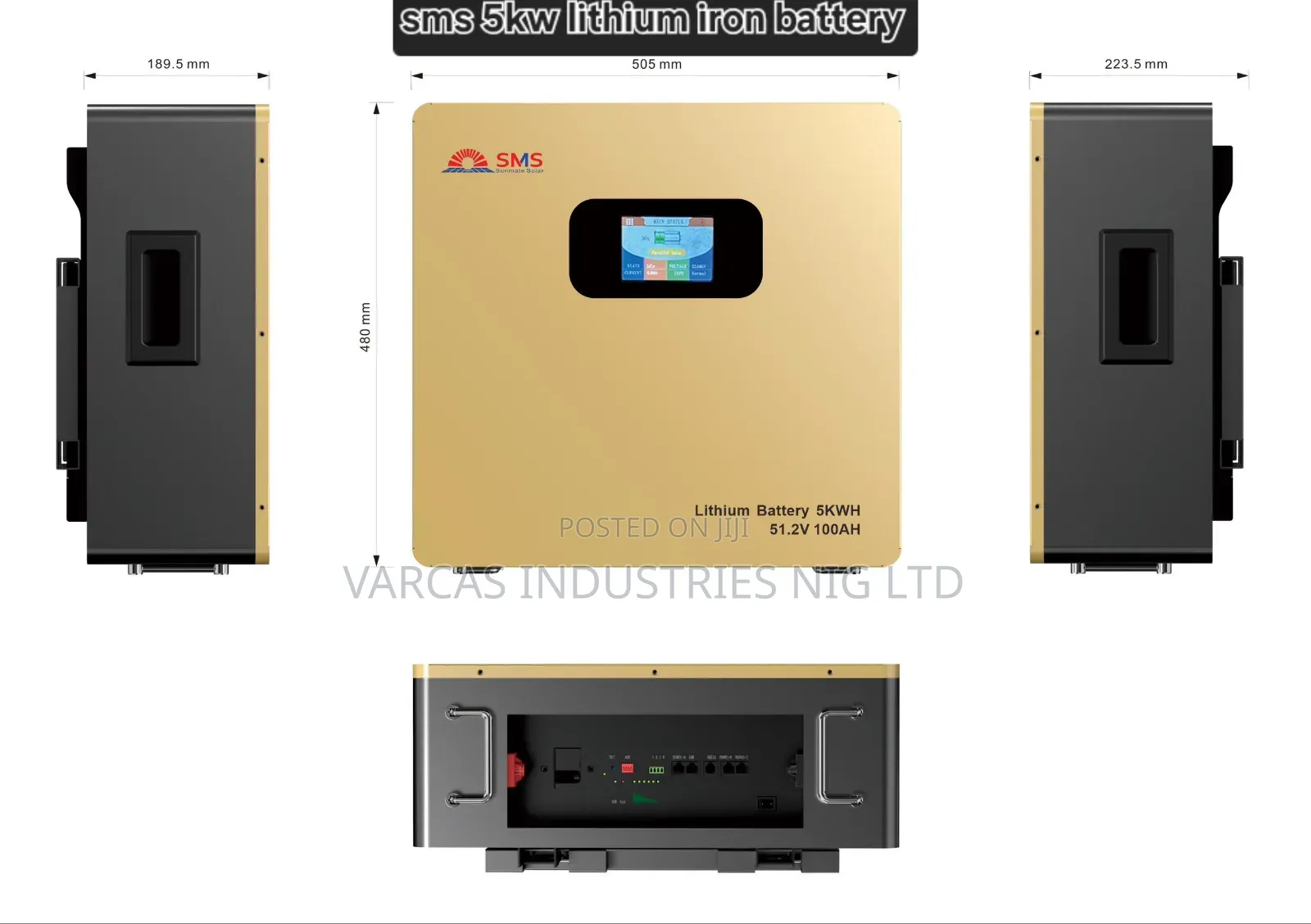 SMS 5kw Lithium Iron Battery