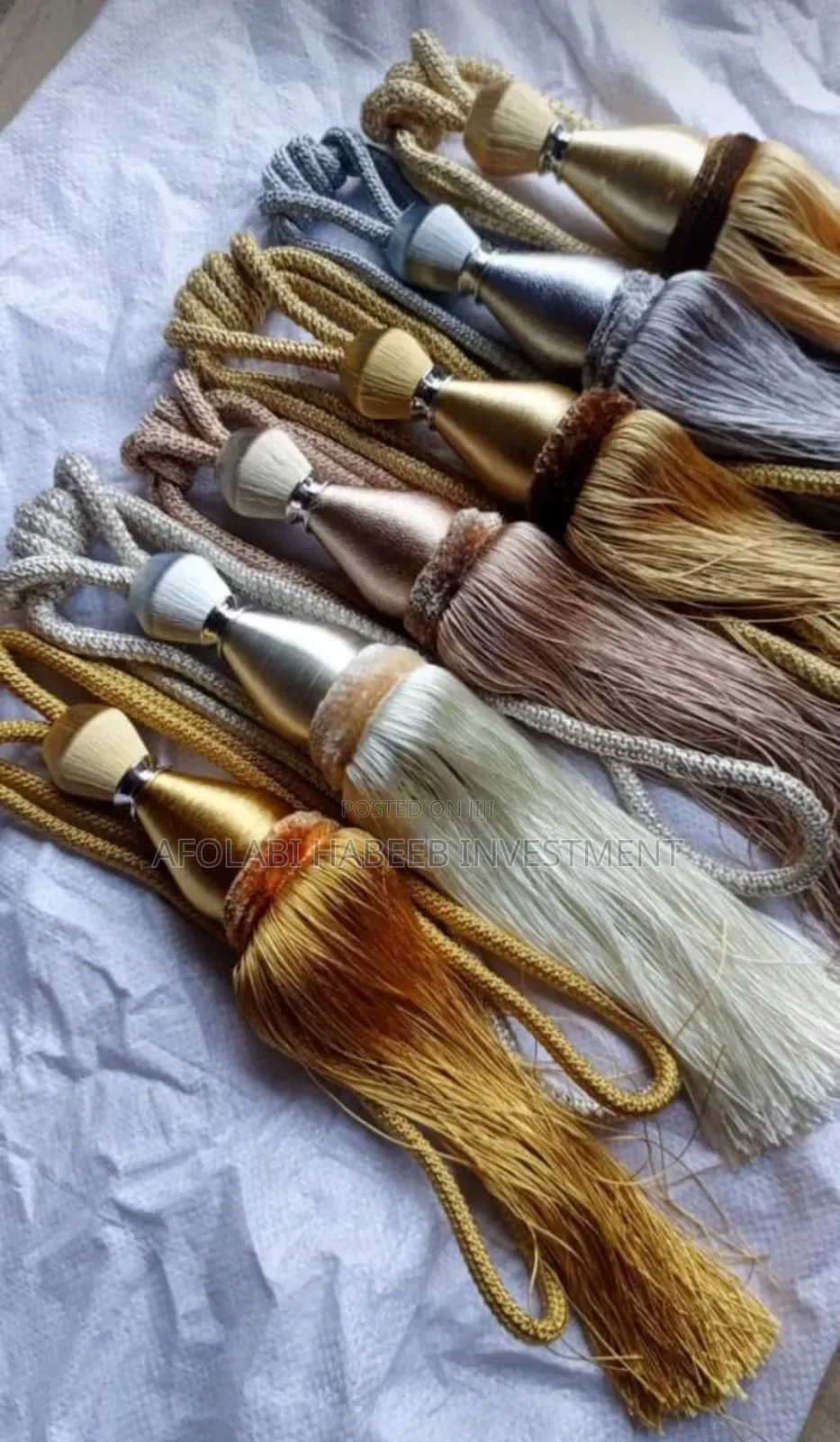 Tassel Long Rope Curtains Tie Back
