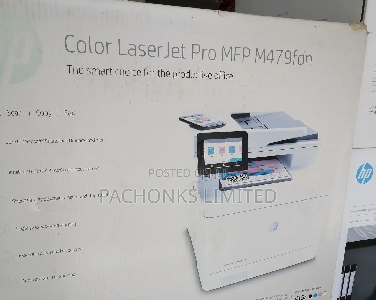 HP Color Laserjet Pro MFP Is a M479fdn.