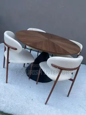 Imported Quality Classic Round Wooden Dining Set