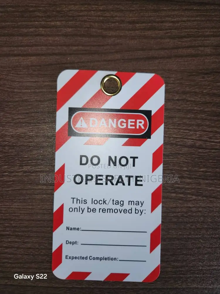 Lockout Safety Tag – Danger, Do Not Energize Or Operate