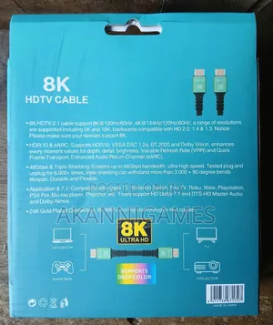 Eight K Hdmi Cable Ultra Hd 1.5m ( 2.1v - Premium )