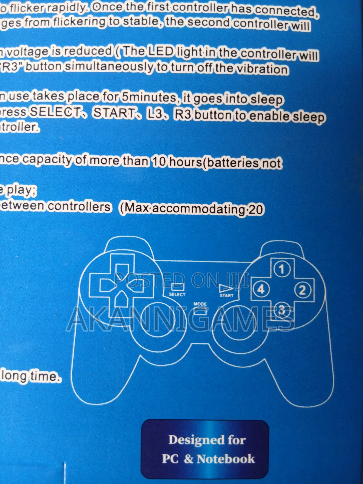 Double PC Gamepad, Controller for Laptop