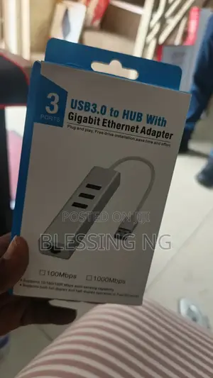 Usb. 3.0 to Hub With Gigabit Ethernet Adapter