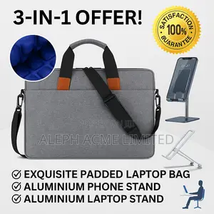 Premium Laptop Bag + Laptop Stand + Phone Stand + Delivery