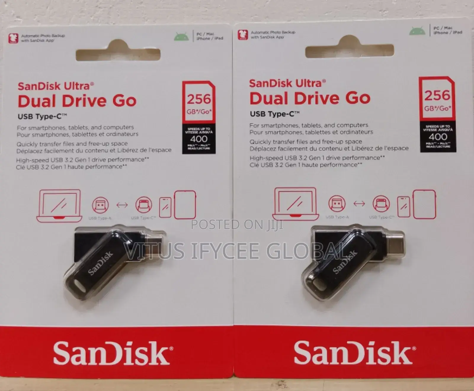 Sandisk Ultra Dual Usb Type-c Otg Flash 256gb