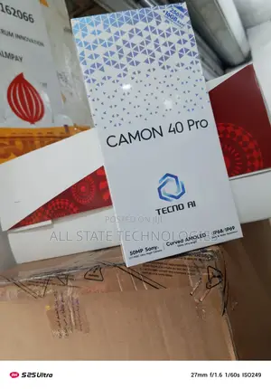 New Tecno Camon 40 Pro 256 GB Black