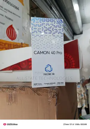 New Tecno Camon 40 Pro 256 GB Black