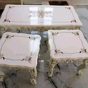 Center Table and Two Sides Stool
