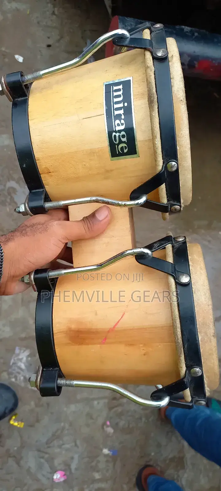Quality Uk Used Mirage Bongo Drums...