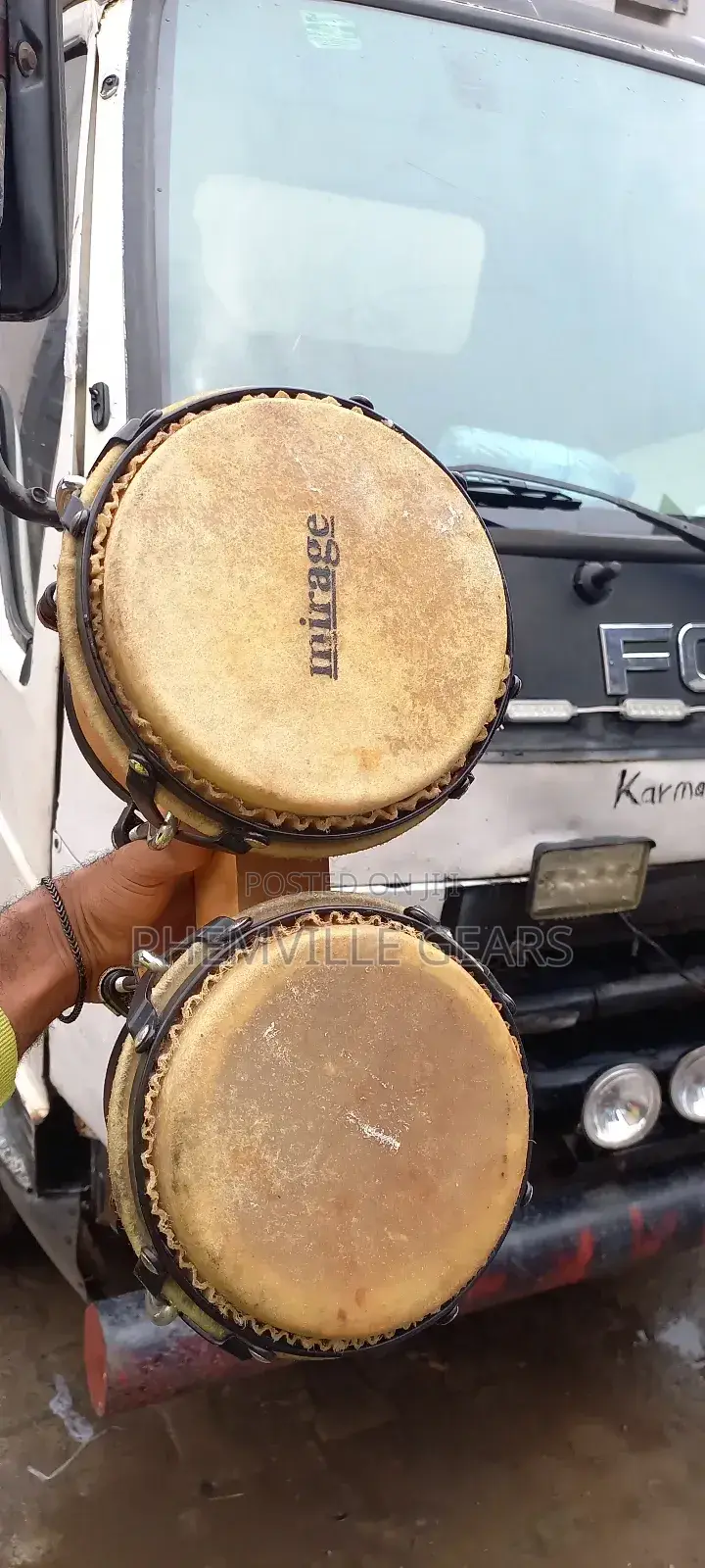 Quality Uk Used Mirage Bongo Drums...