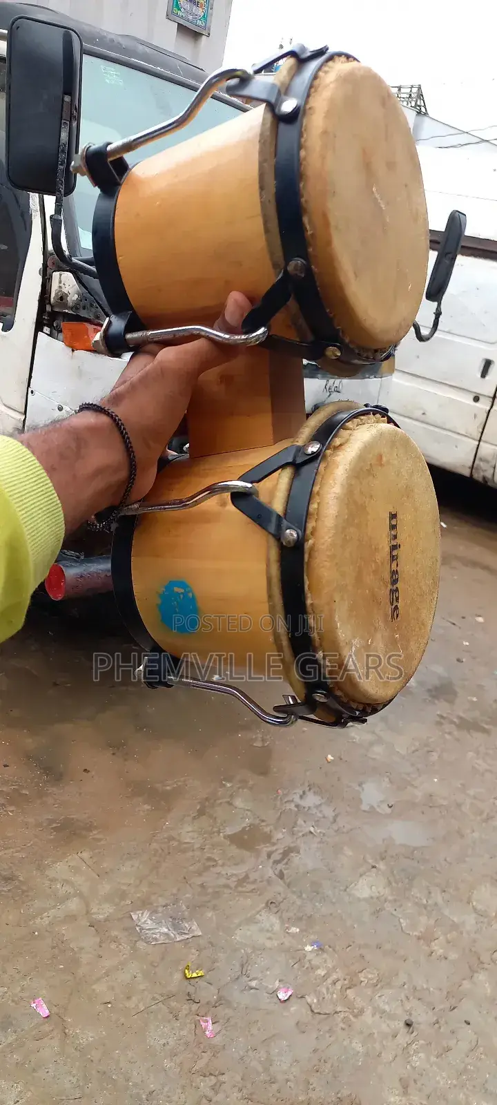 Quality Uk Used Mirage Bongo Drums...