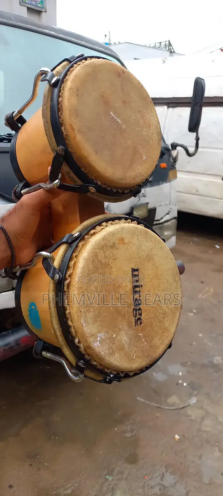 Quality Uk Used Mirage Bongo Drums...