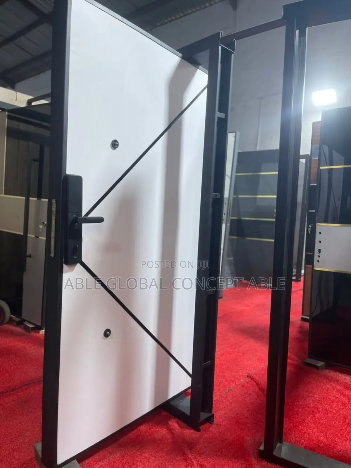 Pivot Door (White Triangle Design )