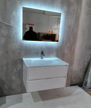 Hanging White Cabinet Basin