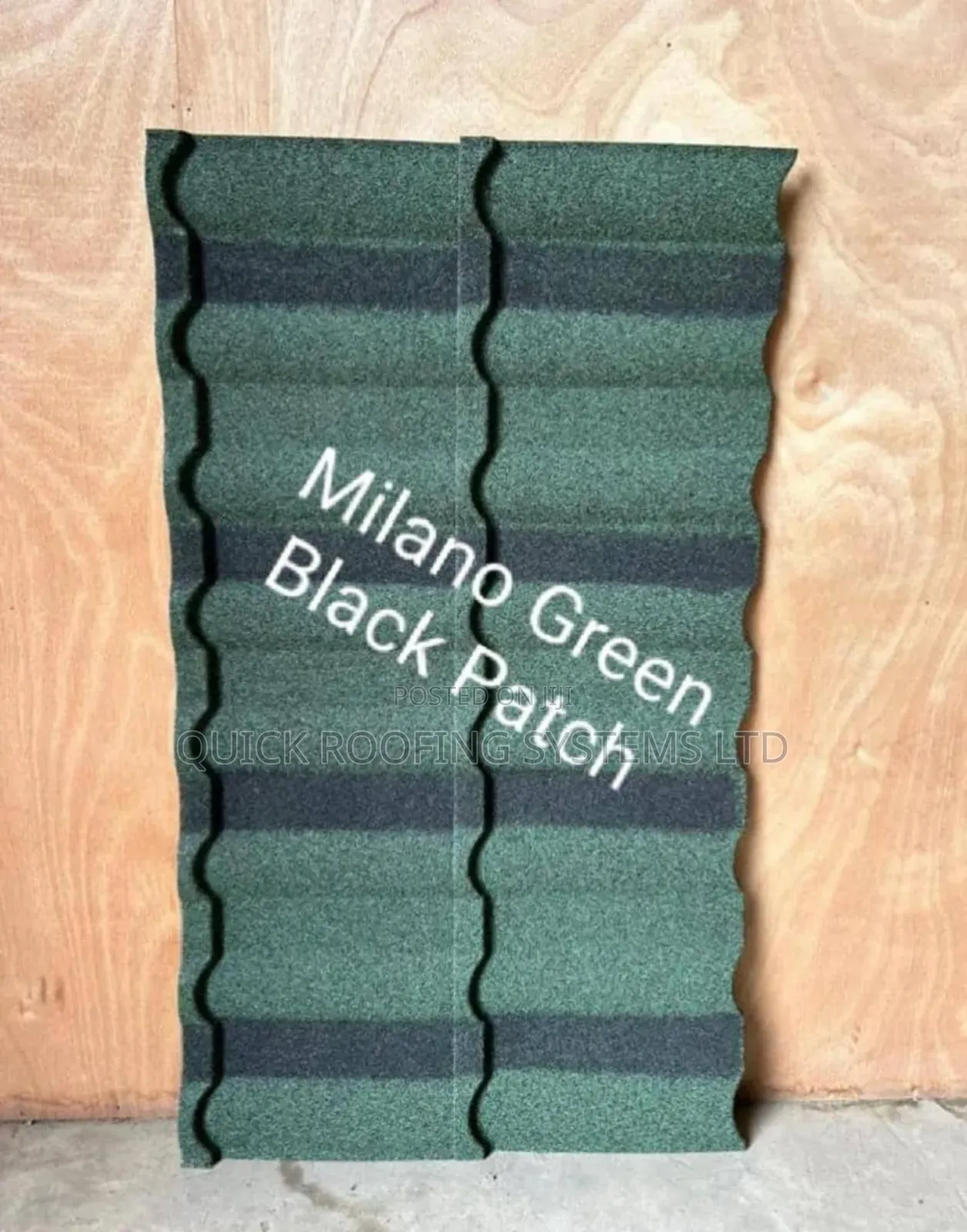 Milano Green With Black Patches