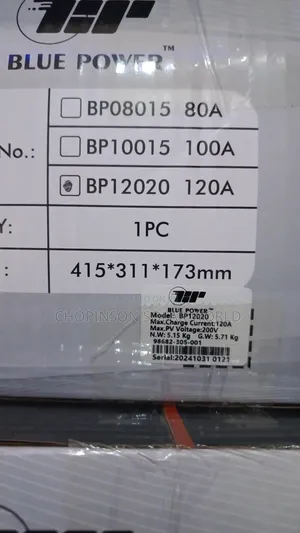 Solar Energy Blue Power Charge Controller 120ah/48votts